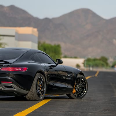 Variant Krypton Super Black Chrome (Cold Forged) On AMG GTS