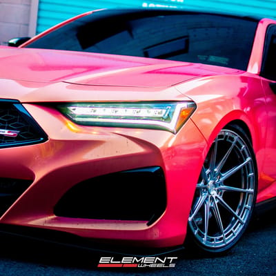 20 inch Variant Aure in Raw Milled on a 2023 Acura TLX Type-S