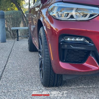 20 inch Staggered Giovanna Bogota in Gloss Black on a 2021 BMW X4 M40i