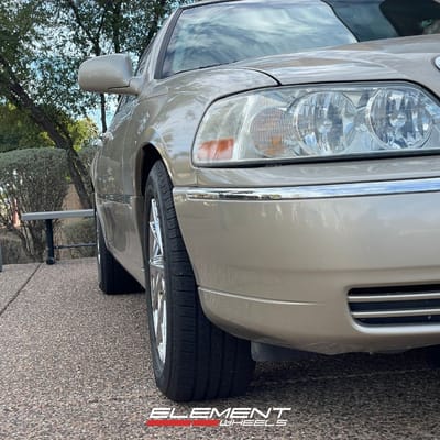 17 Inch Mazzi Freestyle 377 in Chrome on a 2011 Lincoln Town Car