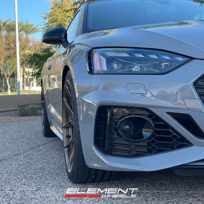 20 inch Variant Nysa in Satin Bronze on a 2023 Audi RS5