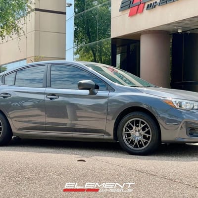 16 inch Touren TR60 in Gunmetal on a 2019 Subaru Impreza