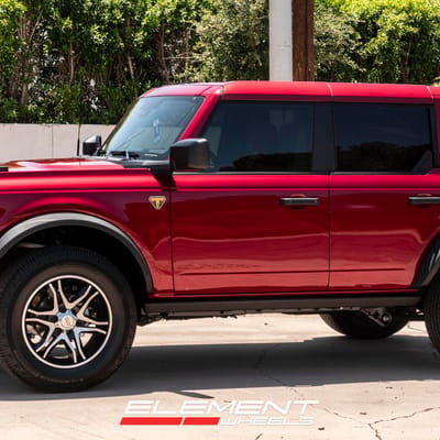 20 inch American Racing AR893 Mainline Gloss Black Machined on a 2025 Ford Bronco 4-Door Sasquatch