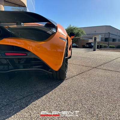 20/21 Double Staggered Variant Aure Satin Black on a 2021 McLaren 720s