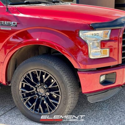 20 Inch Fuel Off-Road Rebar 6 in Blackout on a 2016 Ford F-150