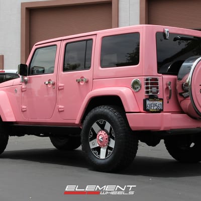 XD Series Rockstar Black/Machined w/ Custom Paint on 2012 Jeep Wrangler Sport w/ Specs