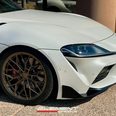 19 Inch Staggered Variant Maxim in Satin Bronze on a 2022 Toyota GR Supra