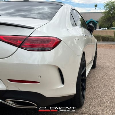 Staggered 20 inch Savini BM15 Gloss Black on a 2023 Mercedes Benz CLS
