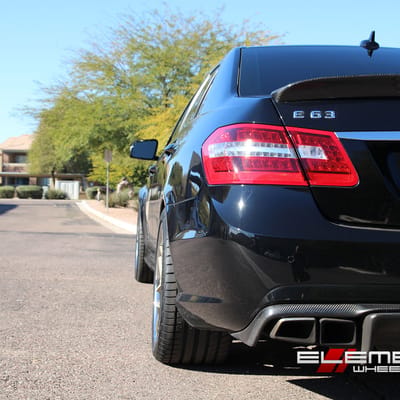 19 inch Staggered Avant Garde F411 Champagne Gold on 2012 Mercedes E63 AMG w/ Specs