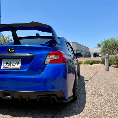 19 inch Aodhan AFF7 Matte Bronze on a 2018 Subaru WRX STI