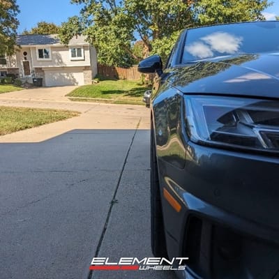 19 Inch Forgestar CF5V Gloss Silver on a 2019 Audi S4