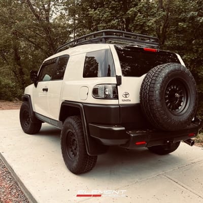 16 inch Black Rhino Aliso Matte Black on a 2012 Toyota FJ Cruiser