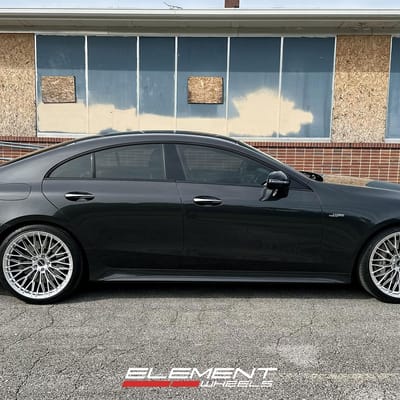 20 Staggered Element Forged ME-1 in Gloss Silver on a 2019 Mercedes-Benz CLS 53 AMG