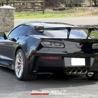 Staggered Set Variant Maxim Full Polished on 2019 Corvette C7 ZR1
