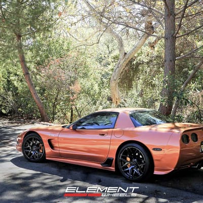 MRR FS01 Black wheels on Corvette C5 Z06 w/ specs
