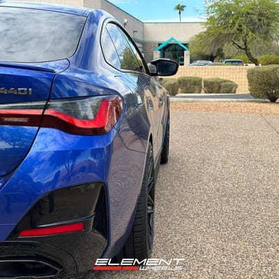 20 inch Staggered Vossen HF-7 Gloss Black on a 2022 BMW M440i X-Drive Coupe