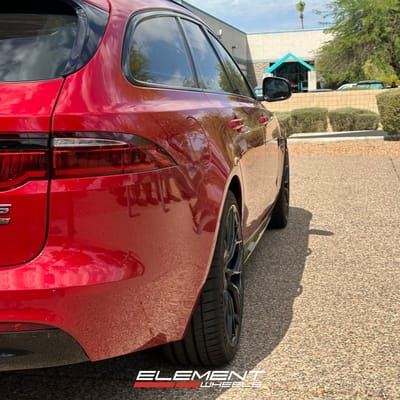 20 inch Brixton Forged RF10 Satin Black (Radial Forged) on a 2018 Jaguar XF V6 Super/Turbo Charged AWD