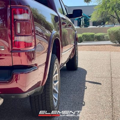 20 Inch Fuel Off-Road Rage in Platinum Tinted on a 2020 Dodge Ram 1500
