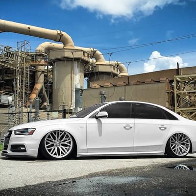 AXE EX30 Silver Machined Face On A Audi A4