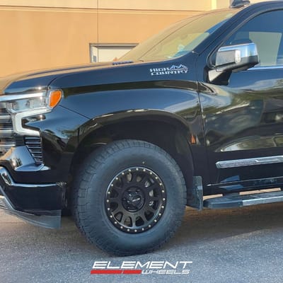 17 inch Method MR305 in Matte Black on a 2023 Chevrolet Silverado 1500