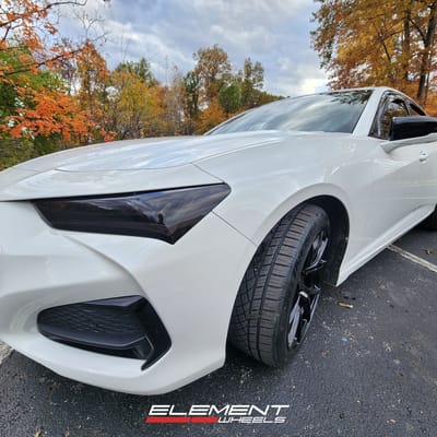 19 Inch Curva Concepts C42 in Gloss Black on a 2021 Acura TLX