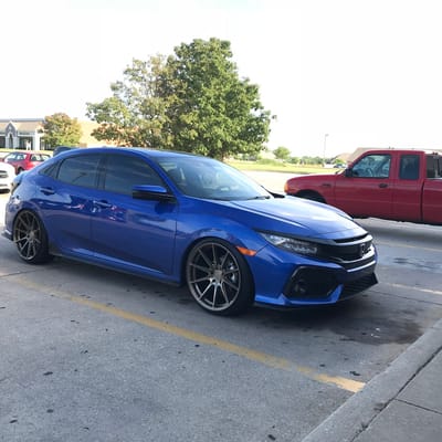 F1R F101 Machine Bronze On A Honda Civic