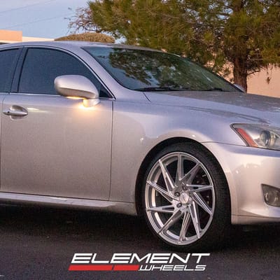 20 inch Versus VS777 Silver Machined on a 2007 Lexus IS 250 2WD
