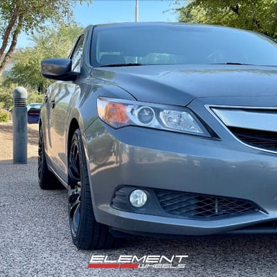 18 inch Vors TR4 in Gloss Black on a 2013 Acura ILX