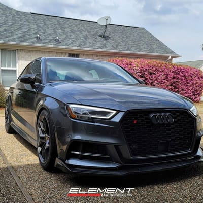 18 inch TSW Silvano Gunmetal on a 2017 Audi S3