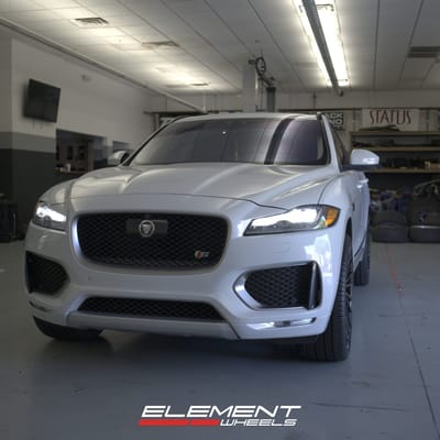 22 Inch Lexani Wraith in Full Gloss Black on a 2017 Jaguar F-Pace SUV