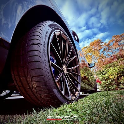 20 Staggered Variant Rian in Satin Black on a 2019 Mercedes-Benz CLS 450