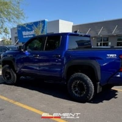 17 inch Blaque Diamond Off-Road BD-O801 Gloss Black Machined & Tinted on a 2025 Toyota Tacoma