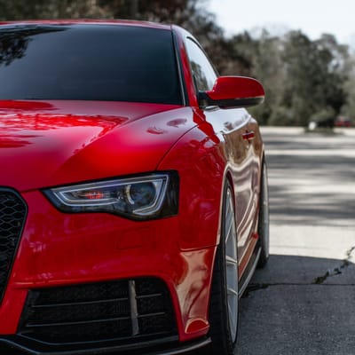 Ace Alloy AFF02 Full Brushed Aluminum with Clear Coat on a 2015 Audi RS5