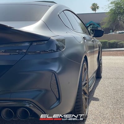 21 Inch Staggered Rohana RFX17 Gloss Bronze on a 2023 BMW M8 Competition