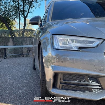 19 Inch Ace Alloy AFF02 in Matte Black on a 2018 Audi A4