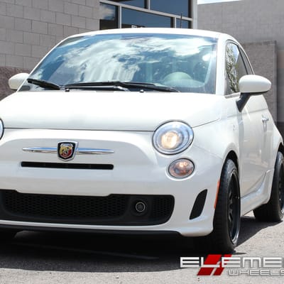 16 inch XXR 531 All Matte Black on Fiat 500 w/ Specs