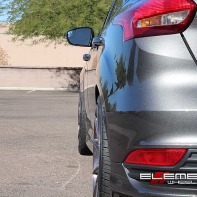 19" Vertini RF1.1 Brushed Titanium (Rotary Forged) on 2016 Ford Focus ST w/ Specs