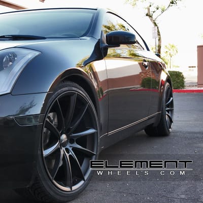 Ace Convex Matte Black on 06 Infiniti G35 Coupe w/ Specs