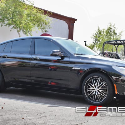 Lexani LX10 Wheels Black w/Machined Face on 2011 BMW 5 Series Gran Turismo w/ Specs