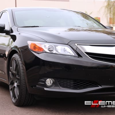 19 inch Staggered Avant Garde M310 Dolphin Gray Wheels on 2014 Acura ILX w/ Specs
