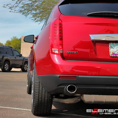 20 inch KM677 KMC D2 Chrome Wheels On a 2016 Cadillac SRX w/ Specs