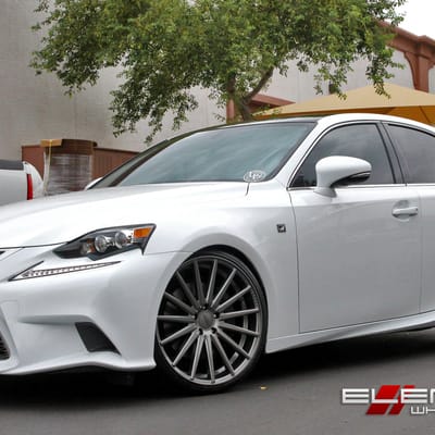 Vossen VFS2 Graphite on 2014 Lexus IS350 w/ Specs