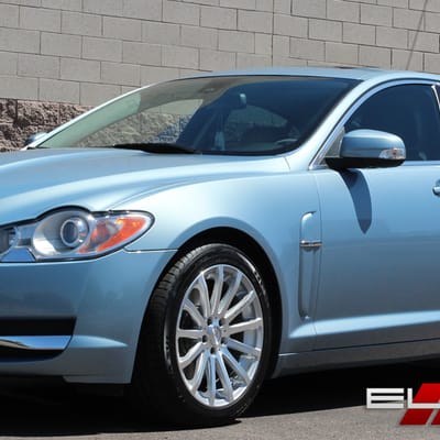18 inch MRR HR9 Silver Machined Face on 2009 Jaguar XF w/ Specs