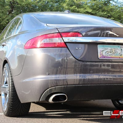 20 inch Staggered 2Crave No-35 Chrome on 2009 Jaguar XF (Supercharged) w/ Specs