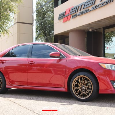 18 inch F1R FS3 Matte Bronze on a 2013 Toyota Camry