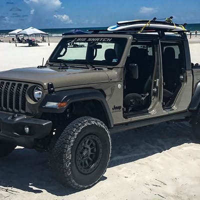 Black Rhino Dugger Gun Black on a Jeep Gladiator