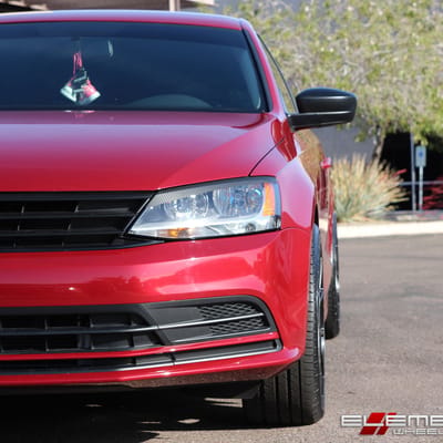 17x8 Niche Misano Satin Black on 2016 VW Jetta w/ Specs