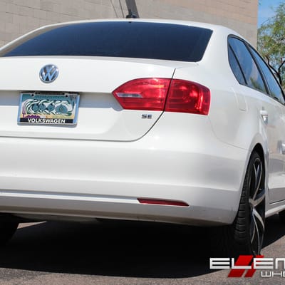 20 inch Lexani R07 Gloss Black/Machined on 2012 VW Jetta w/ Specs