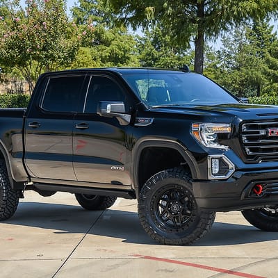 Black Rhino Kelso Matte Black w/ Black Bolts On A GMC Sierra