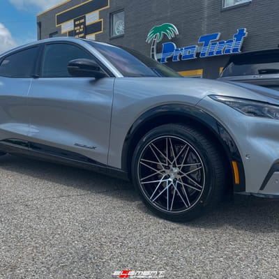 20 Inch AXE 1AV ZX4 in Gloss Black Machined Face on a 2022 Ford Mustang Mach-E